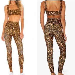Nwt WeWoreWhat set Tortoise Shell High Waist Legging and bralette